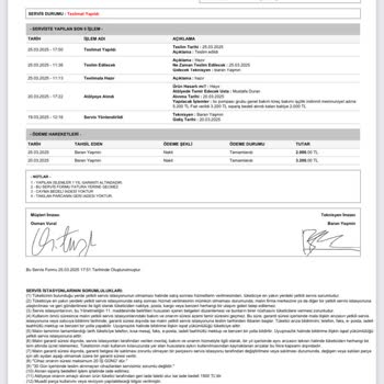 Servis Yalanları Ve Çalışmayan Bulaşık Makinesi