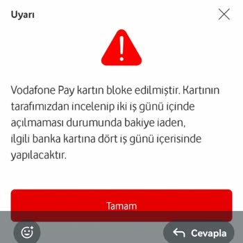Vodafone Pay Sanal Kart Blokesiyle Mağduriyet