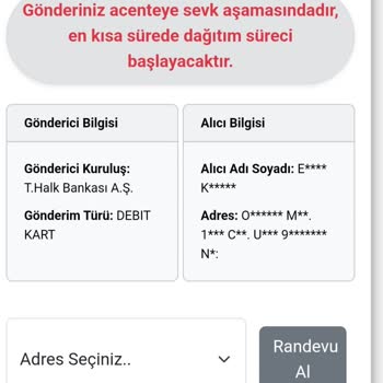 Kartımın Teslim Edilmemesi Ve İletişim Sorunları