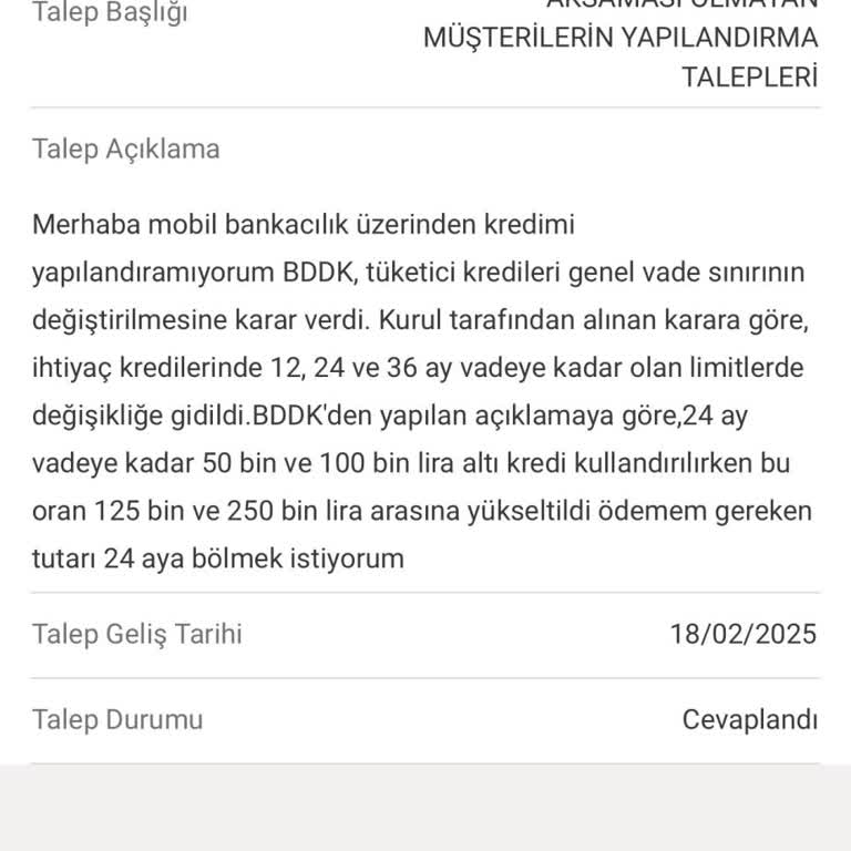 Kredi Kartı Borcu Yapılandırma Sürecinde Yaşanan Mağduriyet