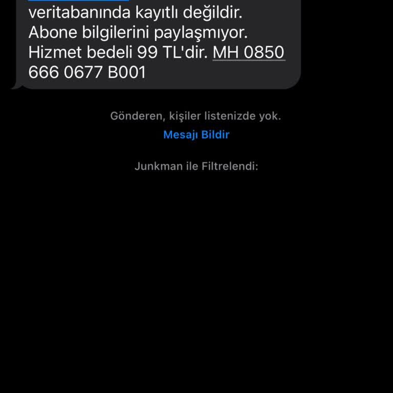 Bilinmeyen Numara Sorgulama Ücreti Şoku: 99 TL Kesinti