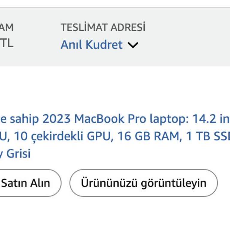 Amazon Türkiye'den Sipariş Edilen Macbook Pro M3 Teslim Edilmiyor: Müşteri Hizmetleri Çözüm Üretmiyor
