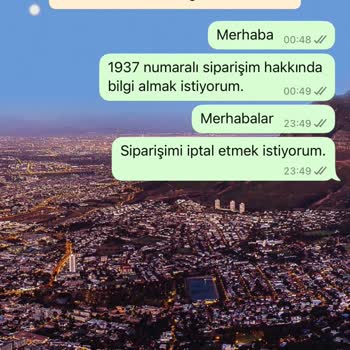 Sipariş İptali İçin Yanıt Alamıyorum