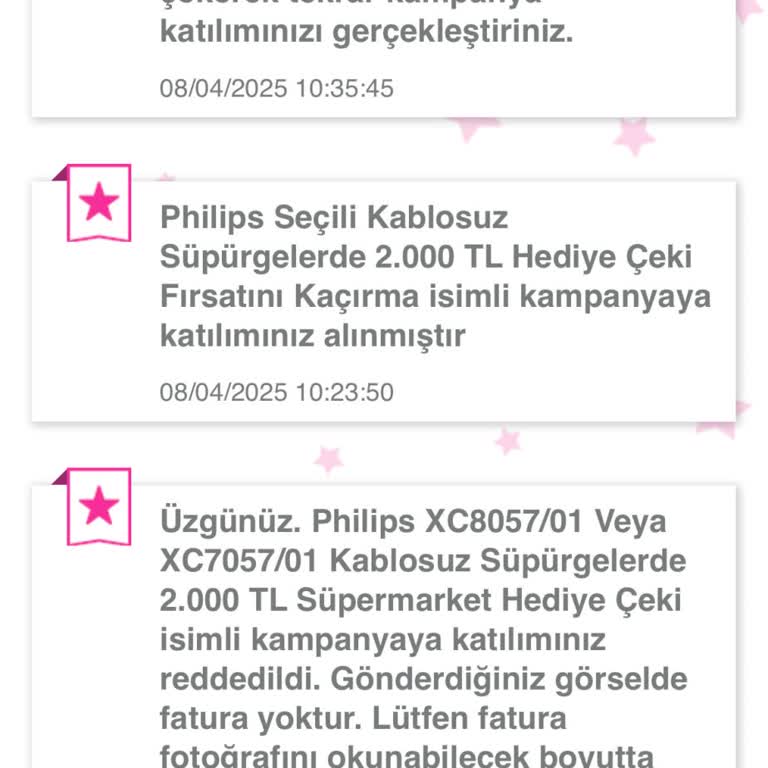 Philips Süpürge Alımında Migros Çeki Sorunu