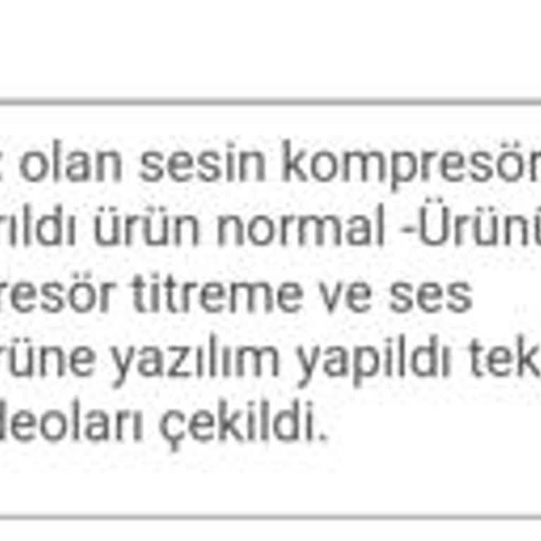 Yeni Alınan Buzdolabının Gürültü Sorunu Ve Değişim Talebi
