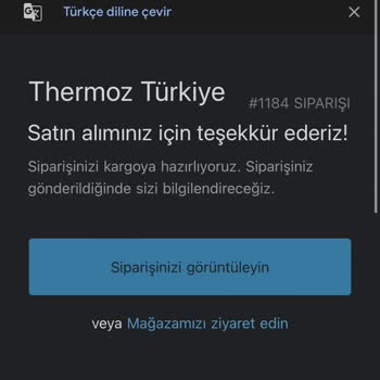 Teslim Edilmeyen Termos Ve Sahte Mağaza Sorunu