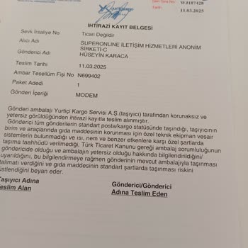 Haksız Fatura Kesimi Ve Modem İade Sorunu