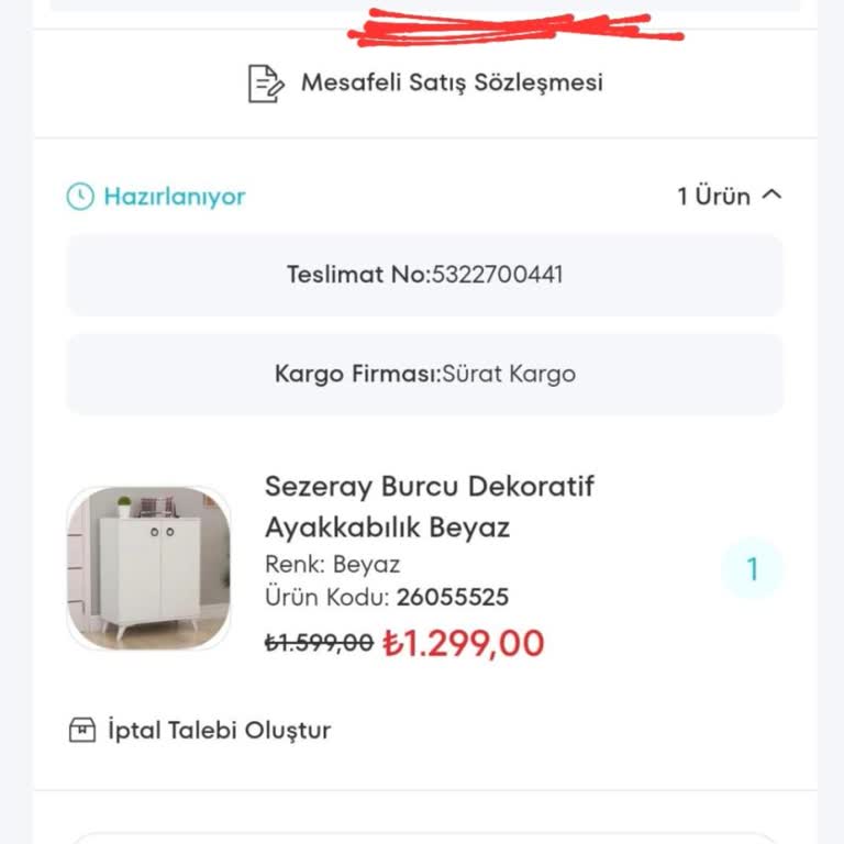 A101'den Aldığım Ayakkabılık 1 Aydır Teslim Edilmedi