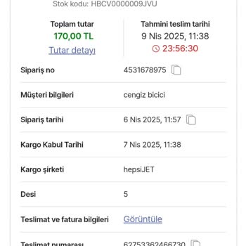Hepsijet Kargo Desi Sorunu: Sürekli Yanlış Hesaplama