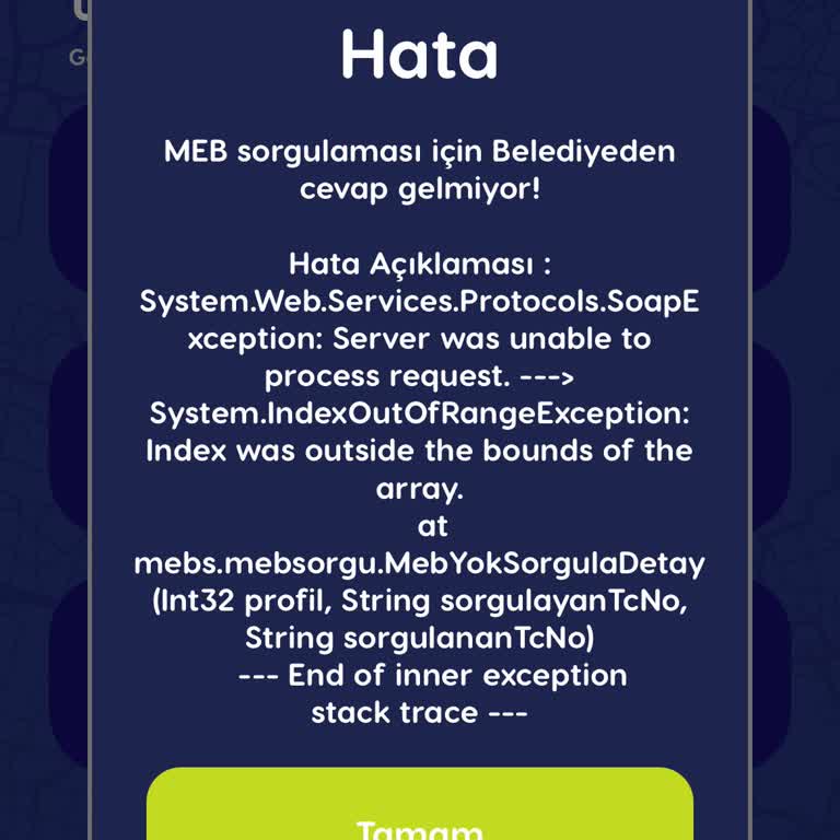 Öğrenci Abonman Kartı Online Yükleme Sorunu