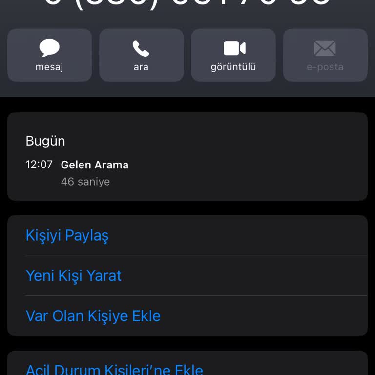 05300517066 Kalite Güvence Biriminden Gelen Şüpheli Arama