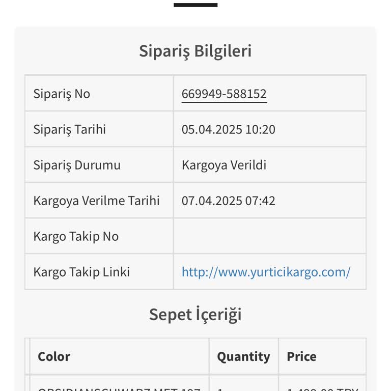 Kargo Takip Numarası Eksikliği