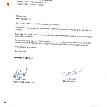 Tramer Bilgisi Hatası Ve Destek Eksikliği