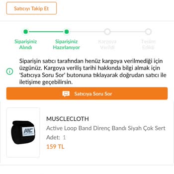 Sipariş Hazırlanıyor, İptal Edilemiyor!