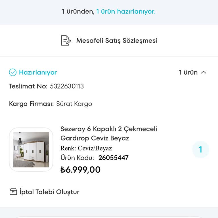 A101 Ekstra'dan Sipariş Edilen Gardırop Hala Kargoya Verilmedi