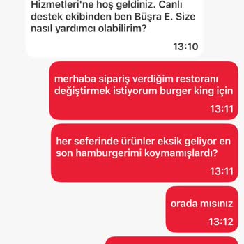 Tıkla Gelsin'de Sipariş Sorunu Ve Destek Eksikliği