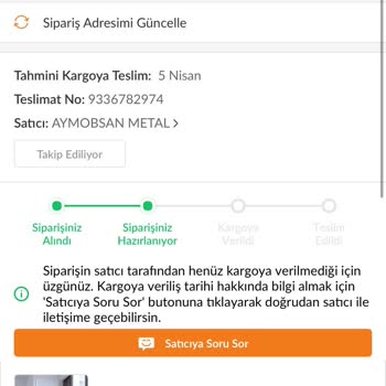 Trendyol Siparişim Teslim Edilmedi Ve Müşteri Hizmetleri Yetersiz