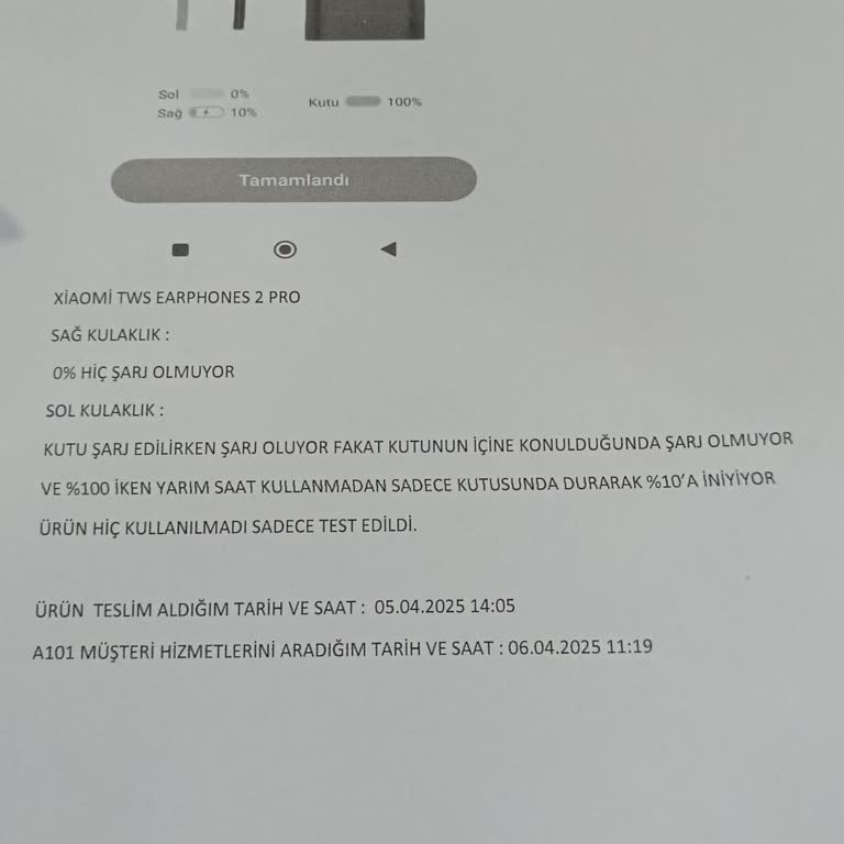 A101'den Aldığım Bozuk Ürün İçin Çözüm Bulunamıyor