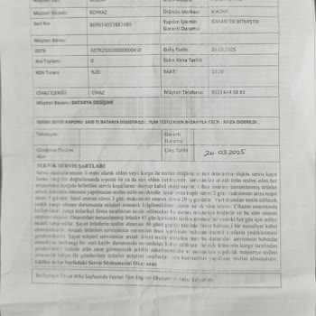 Xiaomi Yetkili Servisinde Pil Değişimi Sonrası Ana Kart Sorunu