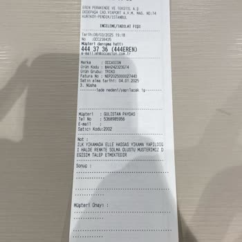 Renk Solması Ve İade Sürecindeki Sorunlar