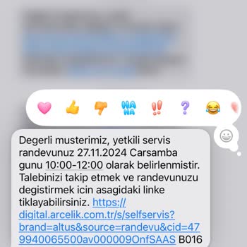 Arızalı Çamaşır Makinesi İçin Yetersiz Servis Desteği