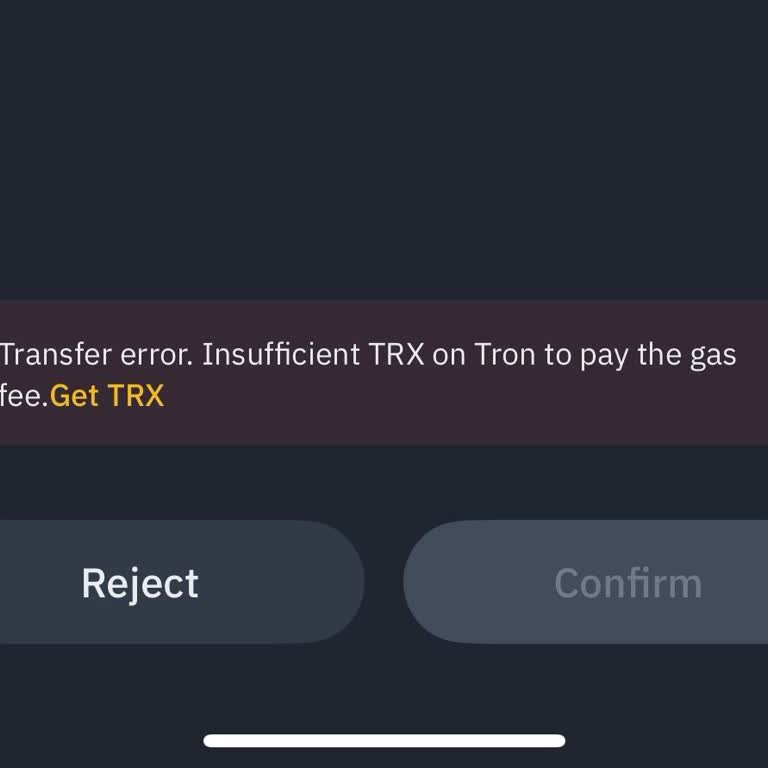 I Can’t Transfer USDT from My Binance Web3 Wallet Due to Gas Fee Error