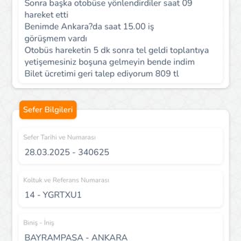 Metro Turizm'de Rötar Ve Ücret İadesi Sorunu