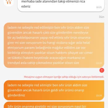 Sıfır Ürün Arızası Ve İade Sorunu