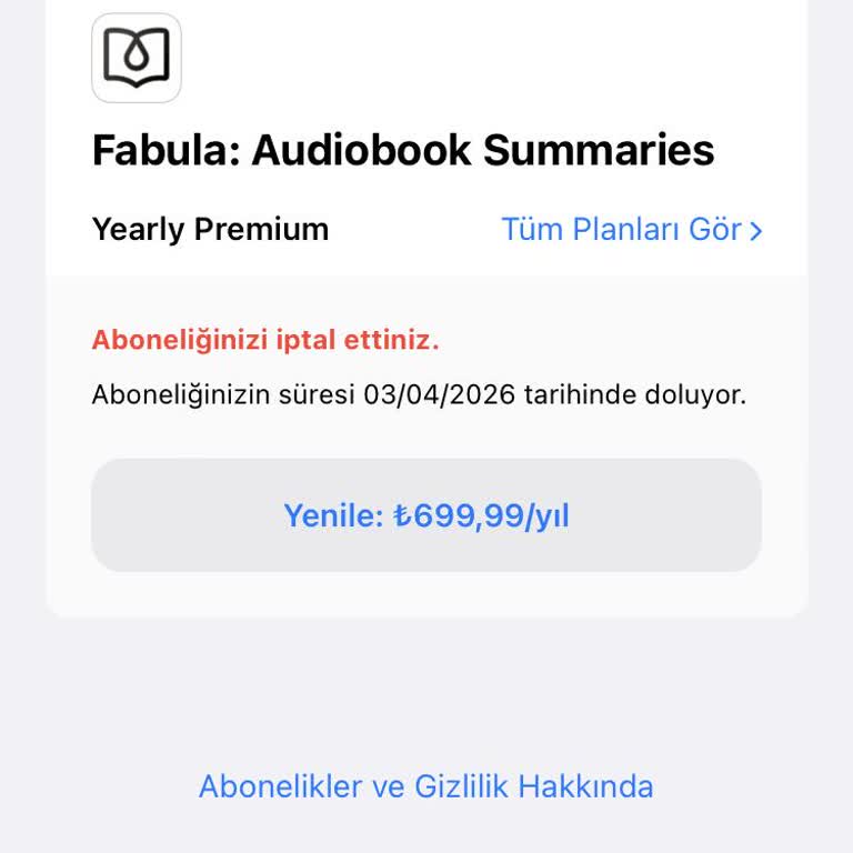 Yanlışlıkla Alınan Abonelik Ücreti İadesi