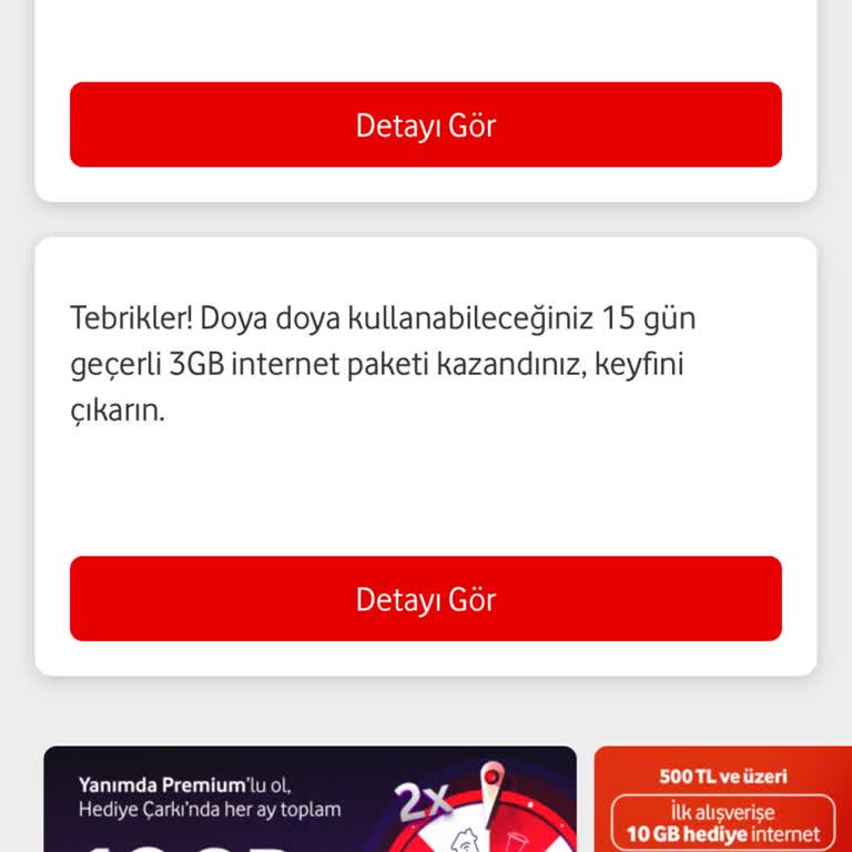 Yanımda Premium İle Beklenen İnternet Gelmedi