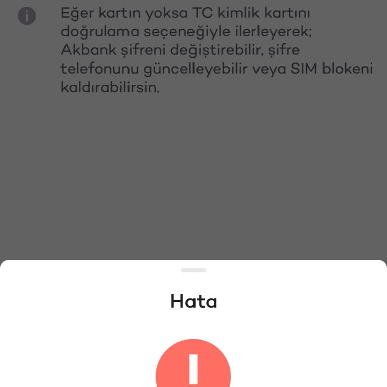 Yurt Dışında Akbank Mobil Bankacılık Mağduriyeti