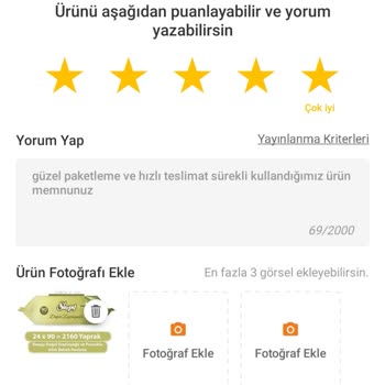 Trendyol Yorum Reddetme Sorunu