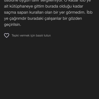 Kütüphanede Kaba Davranışlar