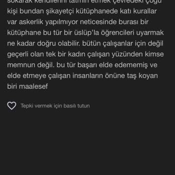 Kütüphanede Kaba Davranışlar