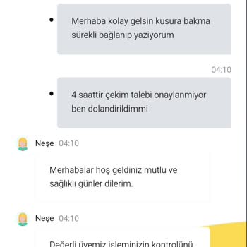 Yanıltıcı Site: Yatırım Kazancım Silindi