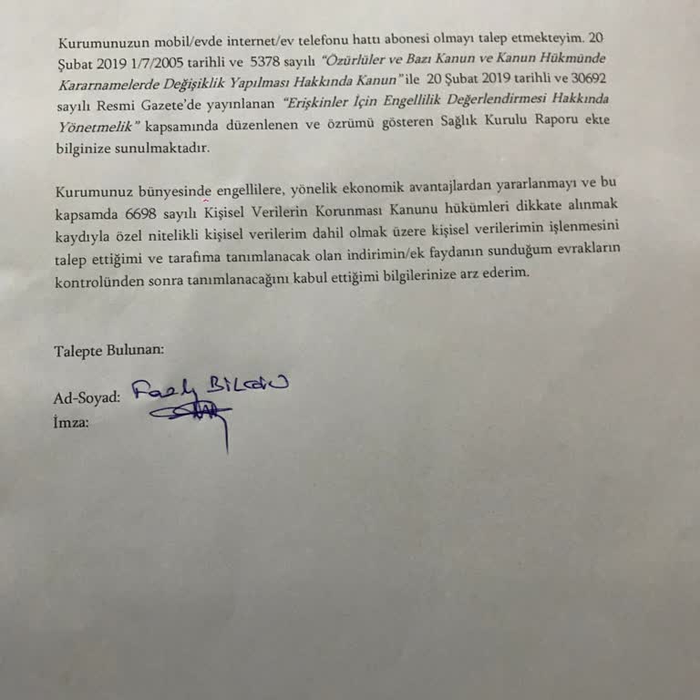 Engelli İndirimi İçin Zorlu Mücadele: Türk Telekom'da Yaşanan Sorunlar