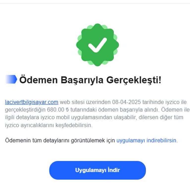 Lacivert Bilgisayar Ömür Boyu Lisans Siparişim Teslim Edilmedi!
