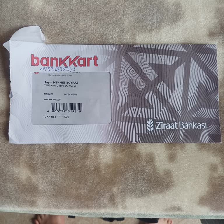 Ziraat Bankası Troy Kart Talebimi Dikkate Almıyor