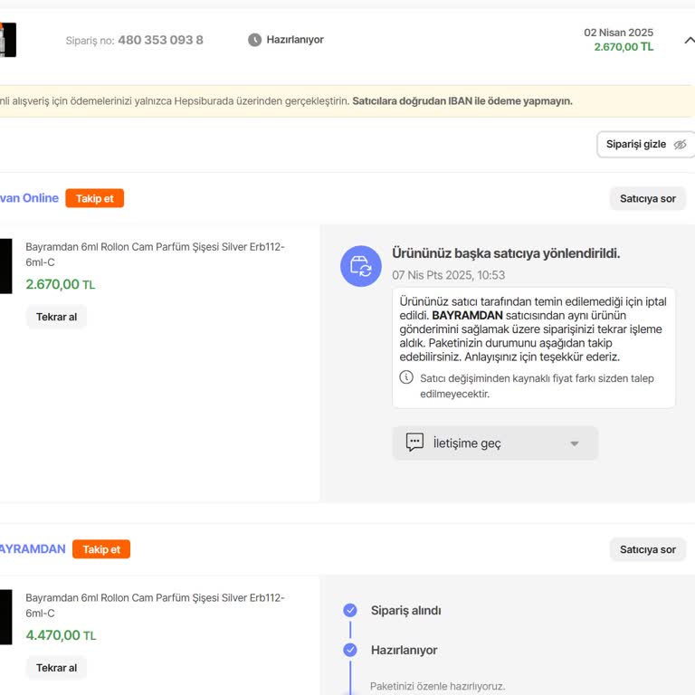 Kargoya Verilmeyen Sipariş Ve İlgisiz Davranışlar