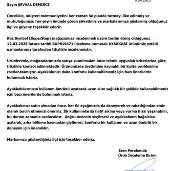 SuperStep'ten Aldığım Ayakkabı İade Sorunu