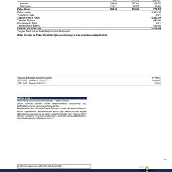 Hizmet Alınamayan Abonelik İçin Yüksek Fatura Şoku
