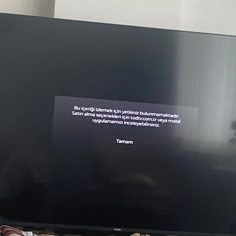 Canlı TV Erişim Sorunu Ve Yetersiz Müşteri Hizmeti