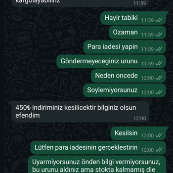 Eksik Ürün Ve Yanıtsız İade Talebi Sorunu