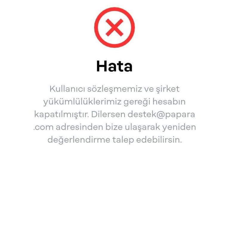 Papara Hesabım Haksız Yere Kapatıldı!