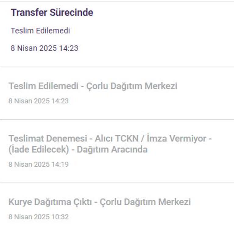 Kuryenin Keyfi Kararıyla Mağduriyet