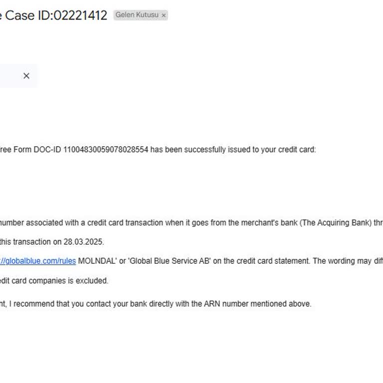 Ziraat Bankası'nda Görünmeyen Tax Free İadesi