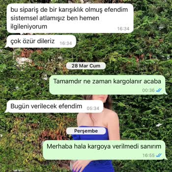 Geciken Sipariş Ve Yanıltıcı Bilgilendirme