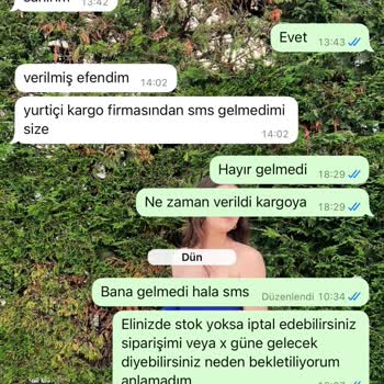 Geciken Sipariş Ve Yanıltıcı Bilgilendirme