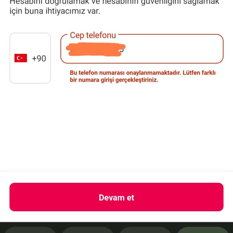 Yemeksepeti Hesap Yeniden Kaydı Sorunu