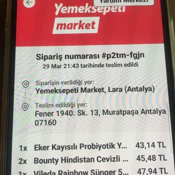 Yemeksepeti Market'te Teslim Edilmeyen Sipariş Krizi